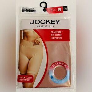 Jockey Essentials 4XL Rose Seamfree No Chafe Slipshort
